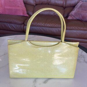 Vintage Sydney California Chartreuse Color Patent Leather Purse